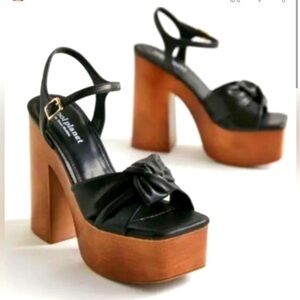 Cool Planet by Steve Madden Jilly’s Black Heeled Platform NWT